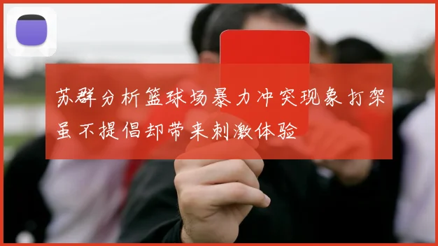 苏群分析篮球场暴力冲突现象打架虽不提倡却带来刺激体验
